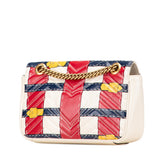 グッチ GGマーモント チェーン ショルダーバッグ 443497 ホワイト マルチカラー レザー レディース GUCCI 【中古】